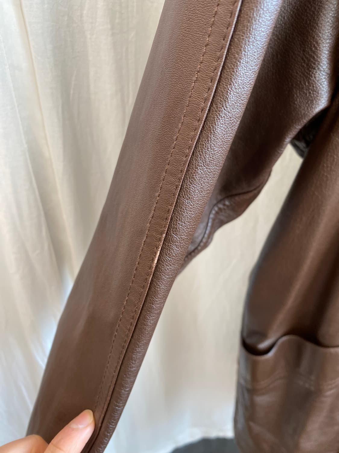 리얼레더 브라운 양면 카자켓(F) 상품이미지7