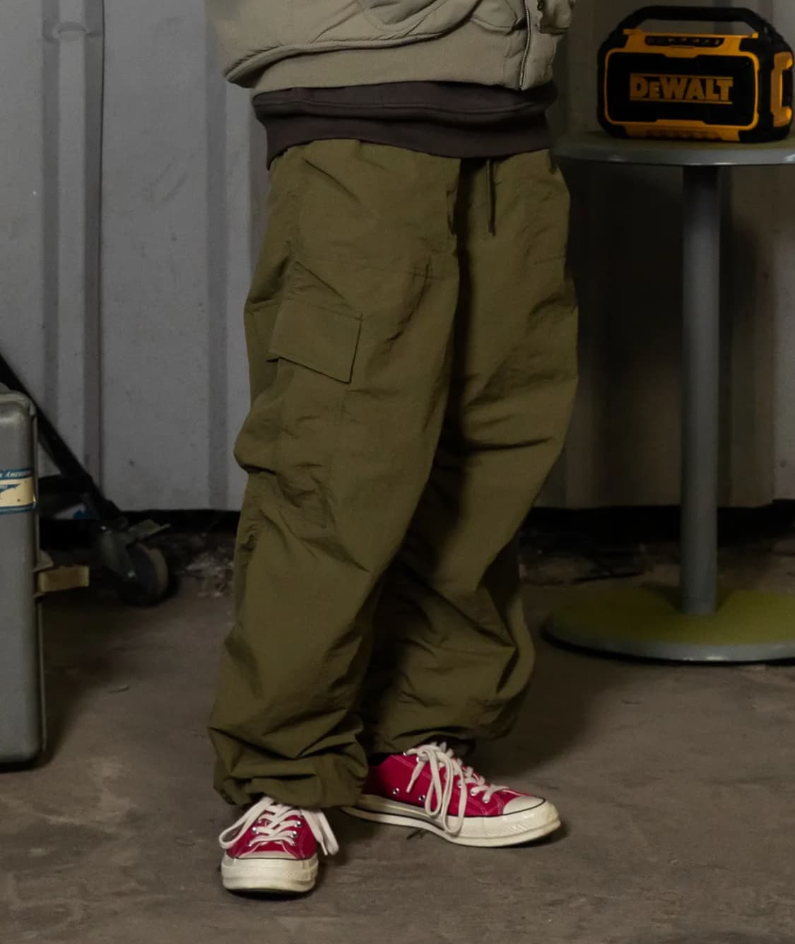 엑스톤즈 XP127 셔링 카고 팬츠 (KHAKI) S 상품이미지2