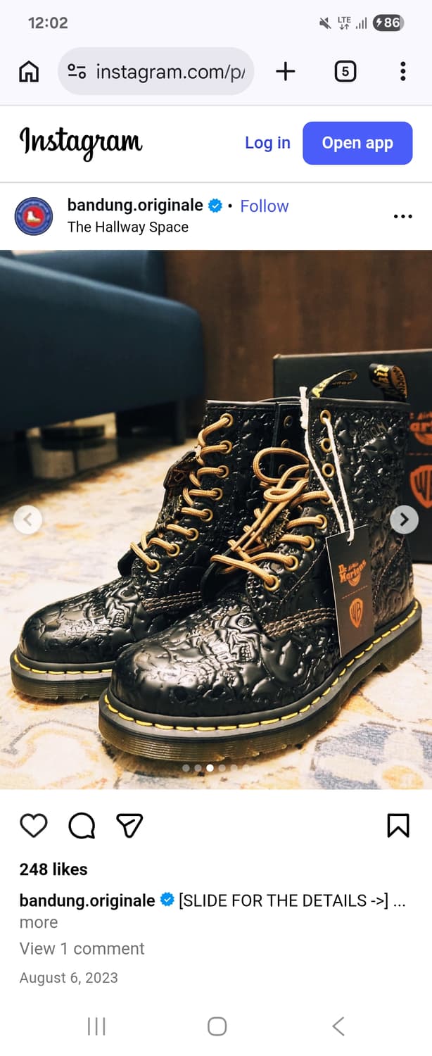 [270,us9 uk8]닥터마틴 구니스 콜라보 상품이미지1