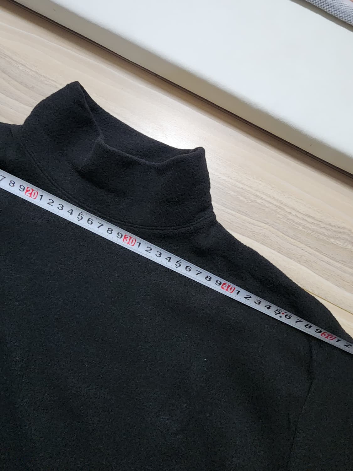 후리스폴라티셔츠블랙xl 상품이미지5