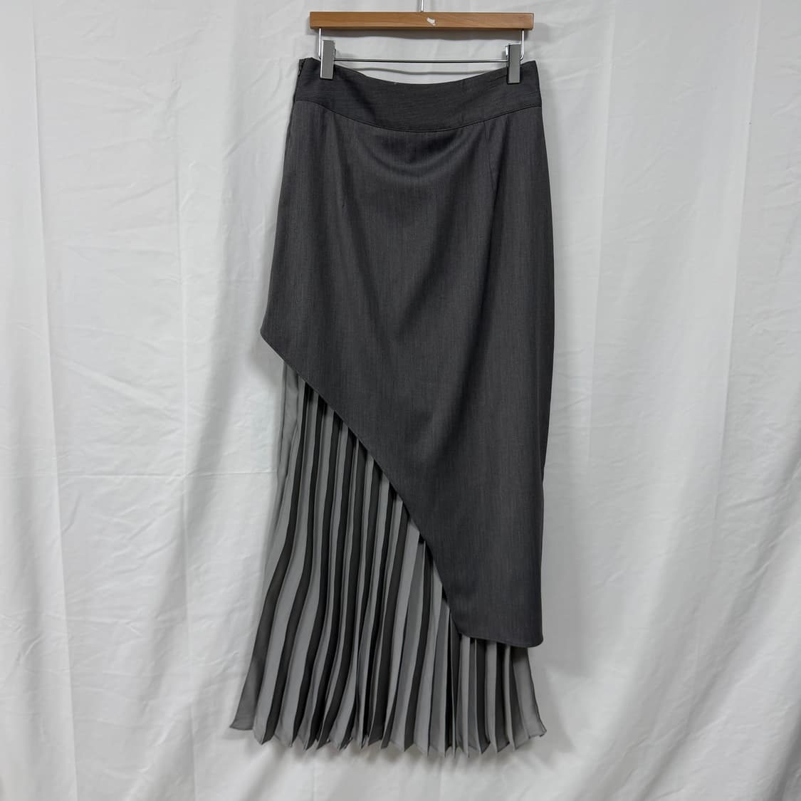 딘트(DINT) 레이어드 플리츠 롱스커트 상품이미지2