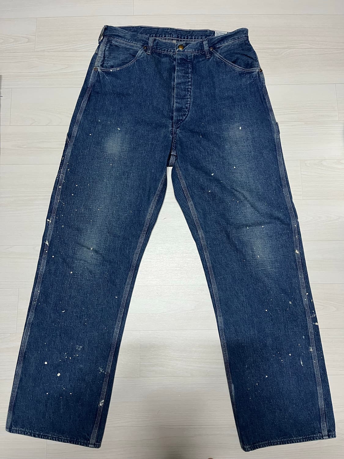 오어슬로우 데님 카펜터 페인팅 팬츠 판매합니다. 상품이미지1