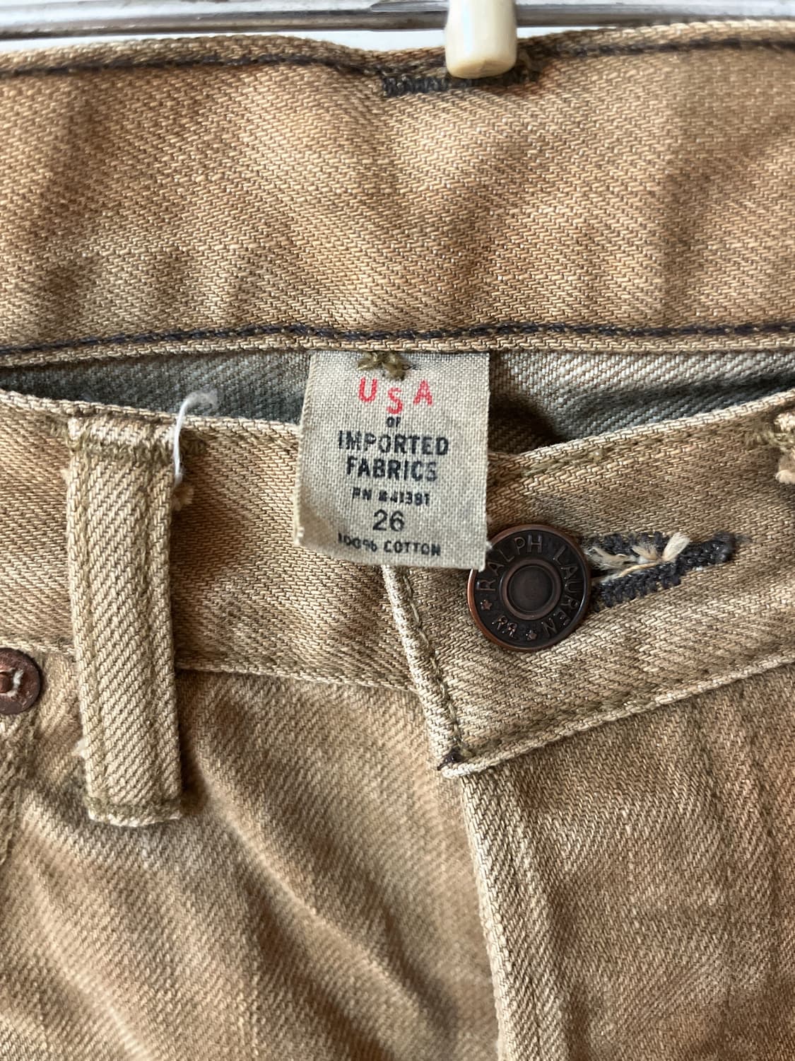 RRL 더블알엘 여성 브라운 바지 26 상품이미지3