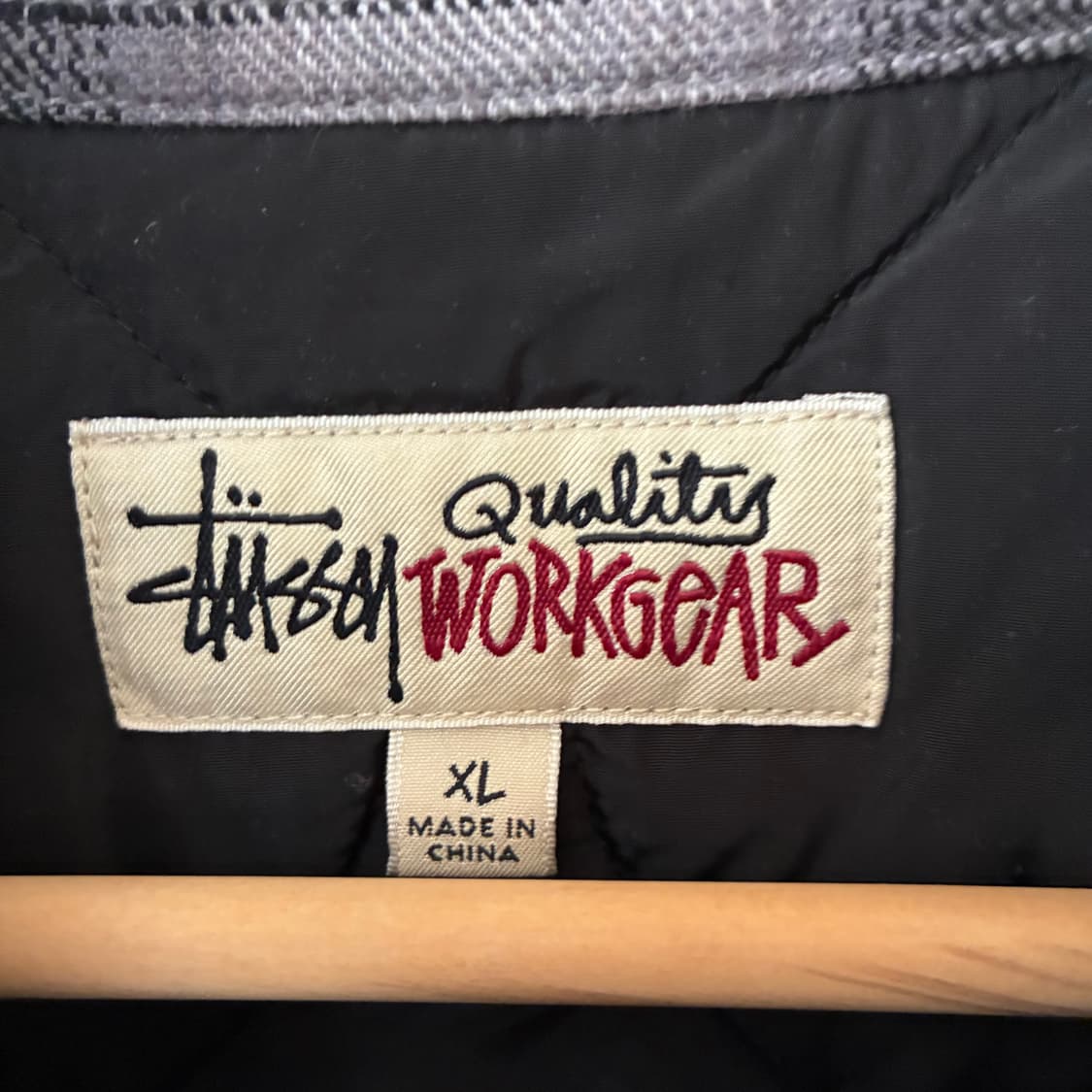 스투시 워크기어 체크 퀄팅 자켓 상품이미지4