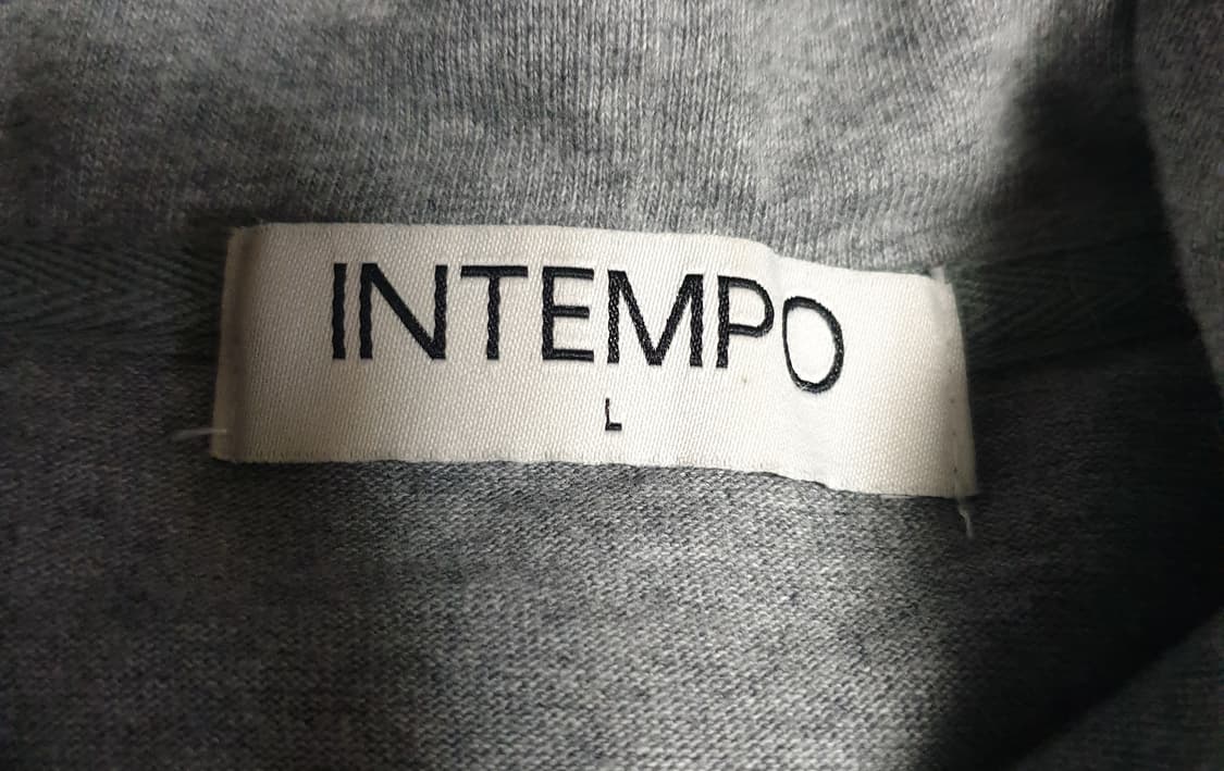 인템포무드 스큐 투웨이 사선 코튼 후드집업 그레이 (L) 상품이미지5