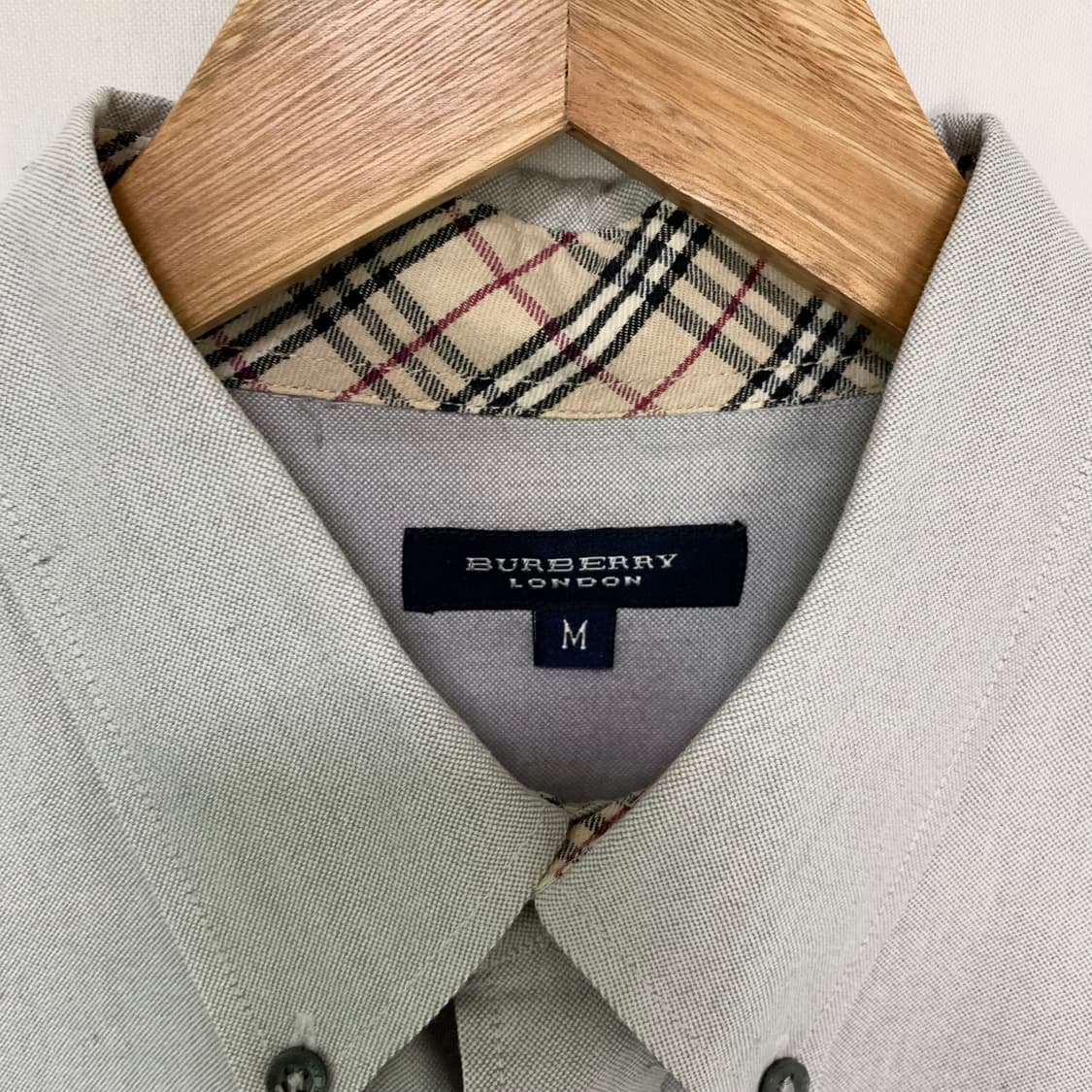 버버리 런던 반팔 셔츠 그레이 남성 M 상품이미지3