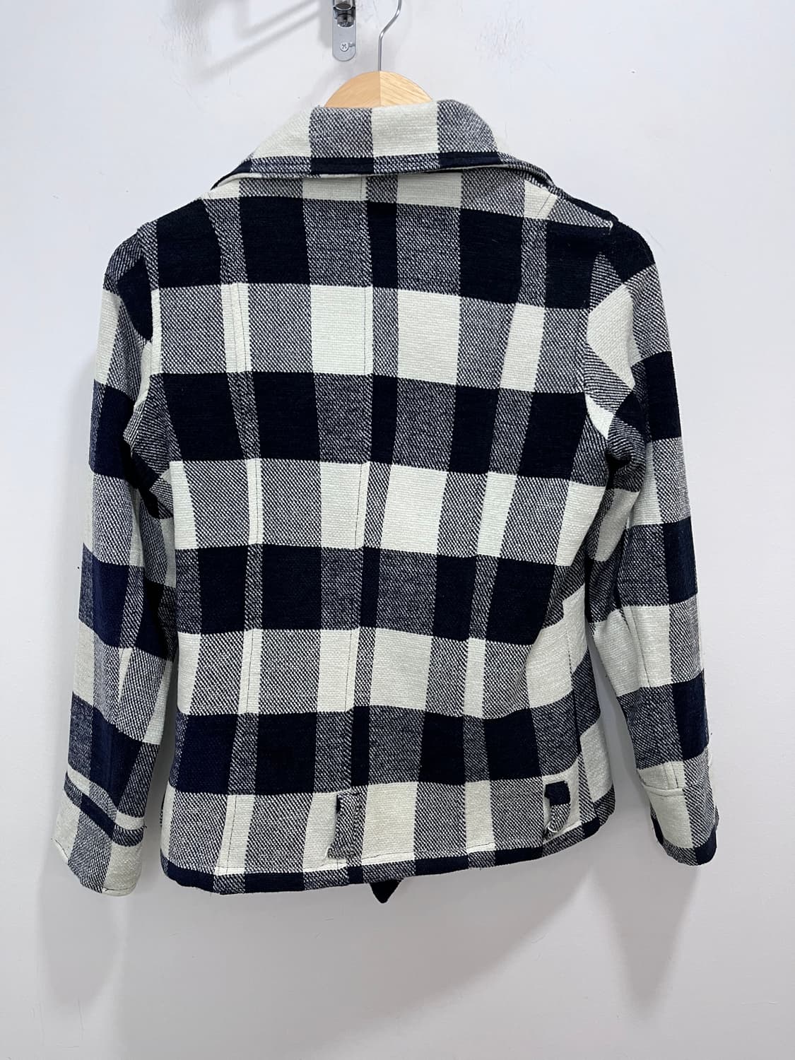 GIRLS BAISIC 체크 버튼 사선 자켓 상품이미지10