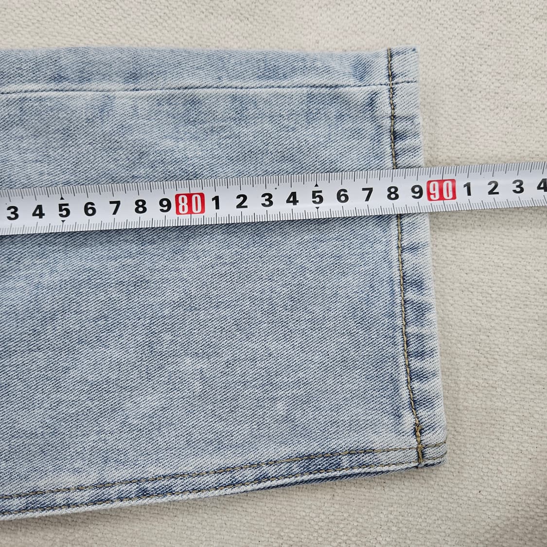 [27] 무신사 여성 라이트인디고 스트레이트핏 데님 팬츠 0116Y1 상품이미지7