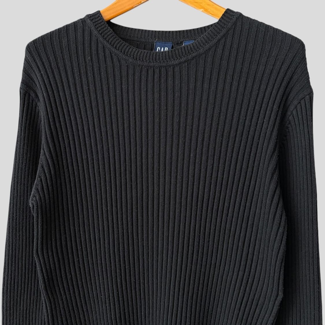 (M)올드 갭 크루넥 코튼 골지 니트 스웨터 상품이미지2