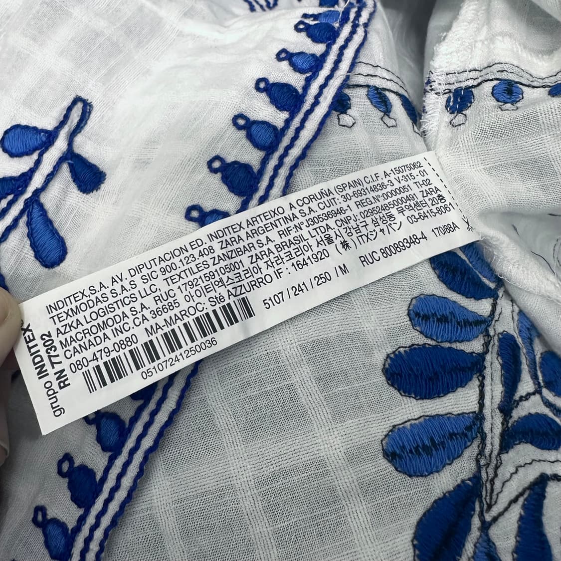 [새상품] ZARA 자라 여성 자수 원피스 화이트 M 상품이미지10