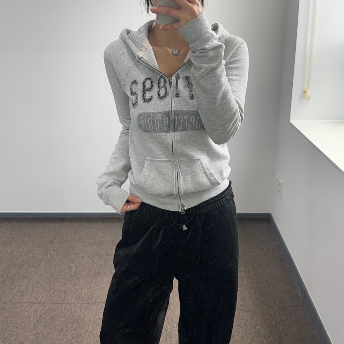 Abercrombie 아베크롬비 그레이 후드집업 상품이미지2