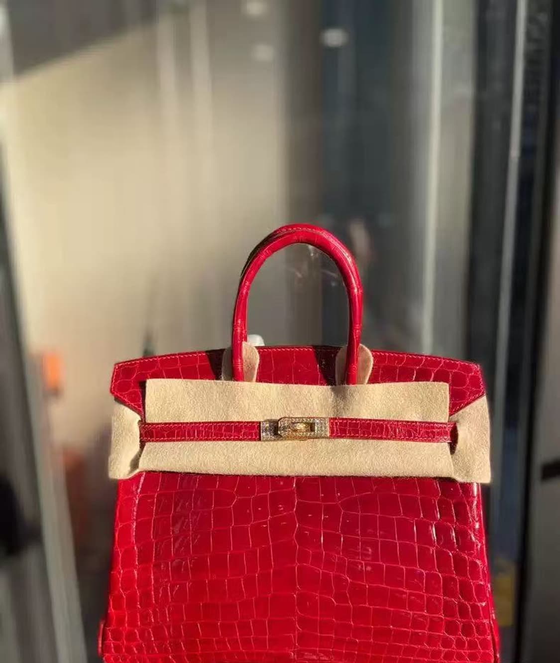 정품 에르메스 버킨백 25사이즈 닐로티쿠스 페라리 다이아몬드 VVIP 상품이미지1