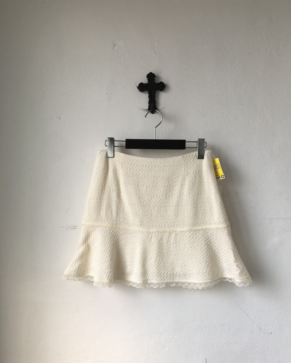 Glitter lace point mini skirt 상품이미지1