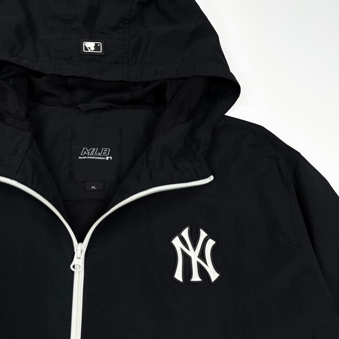 MLB 뉴욕양키스 블랙 풀오버 바람막이 자켓 (XL) 상품이미지3