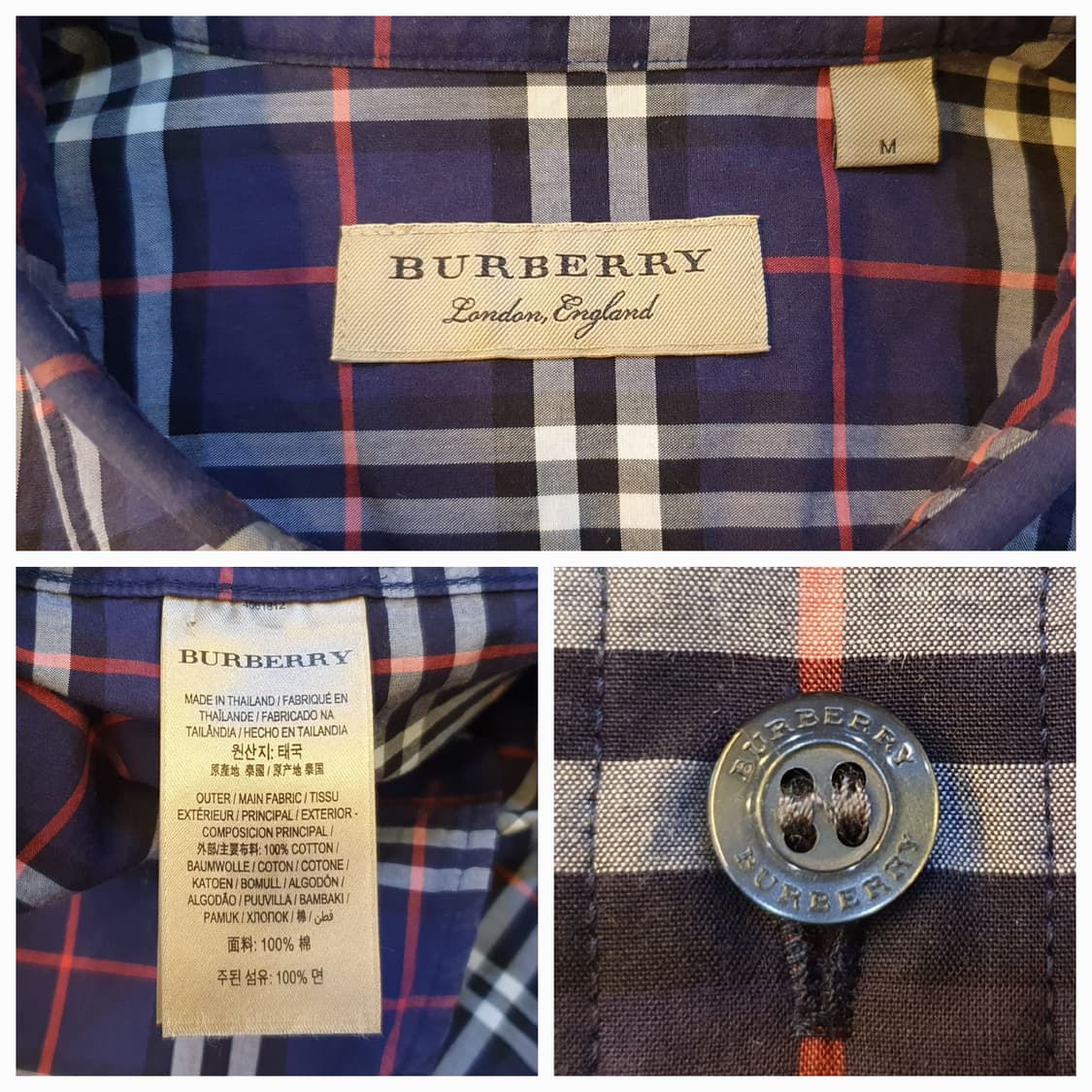 100.버버리 체크셔츠  상품이미지6