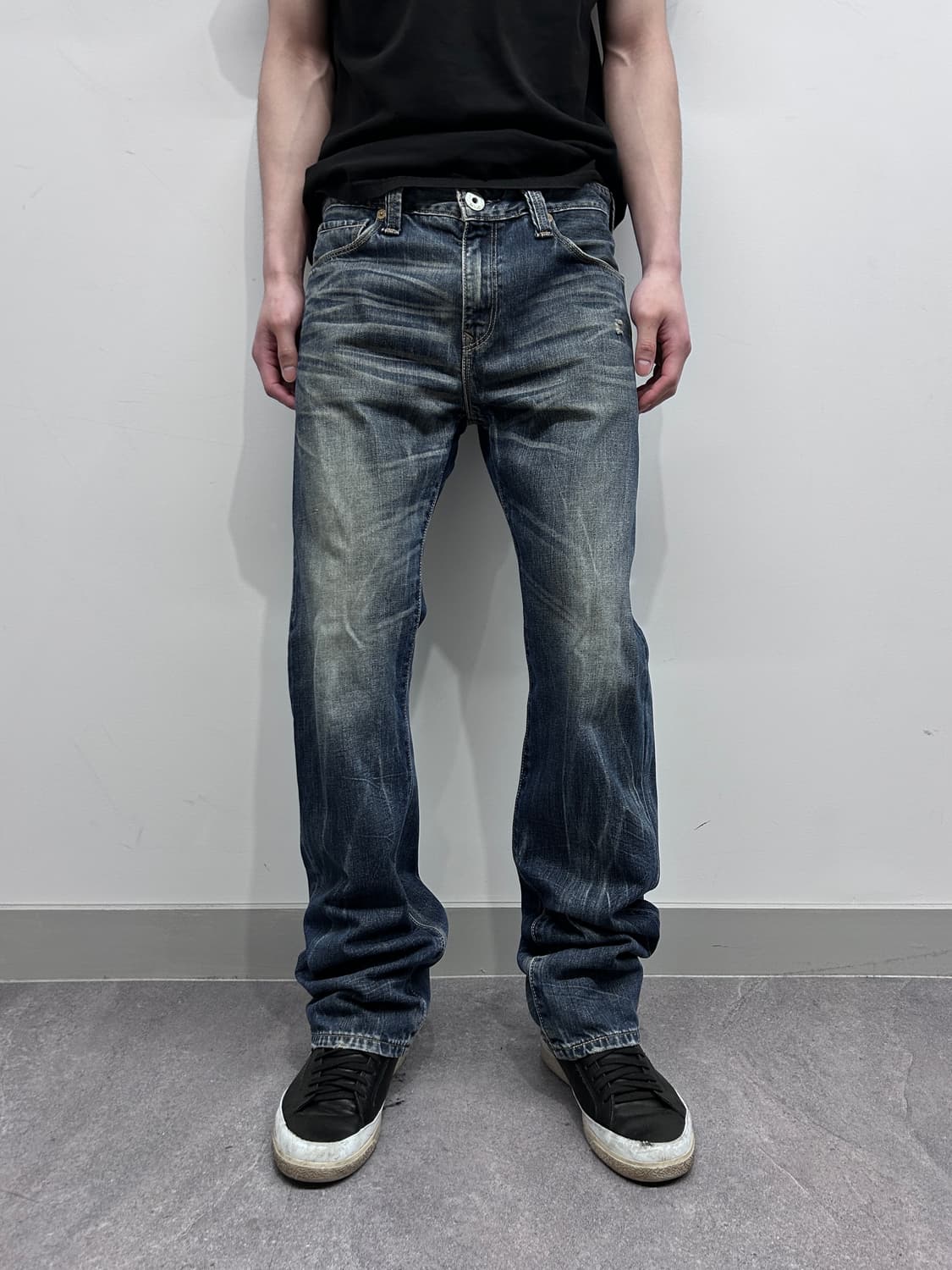 리바이스 523 워싱 데님 팬츠 상품이미지1