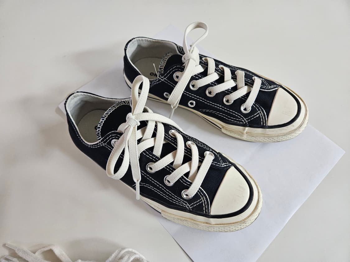 컨버스 키즈 척70 빈티지 블랙 200 상품이미지3