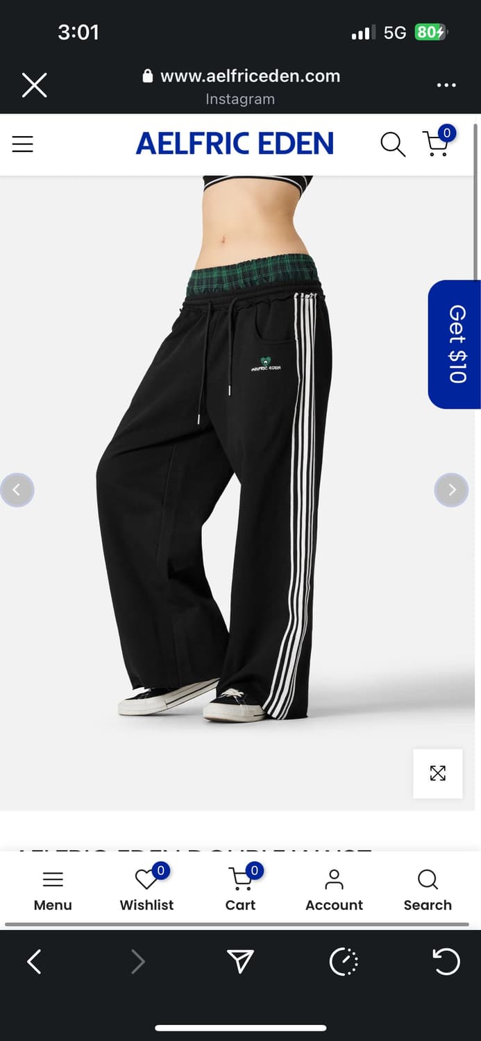 AELFRIC EDEN DOUBLE WAIST BAAGGY SWEATPA 상품이미지2