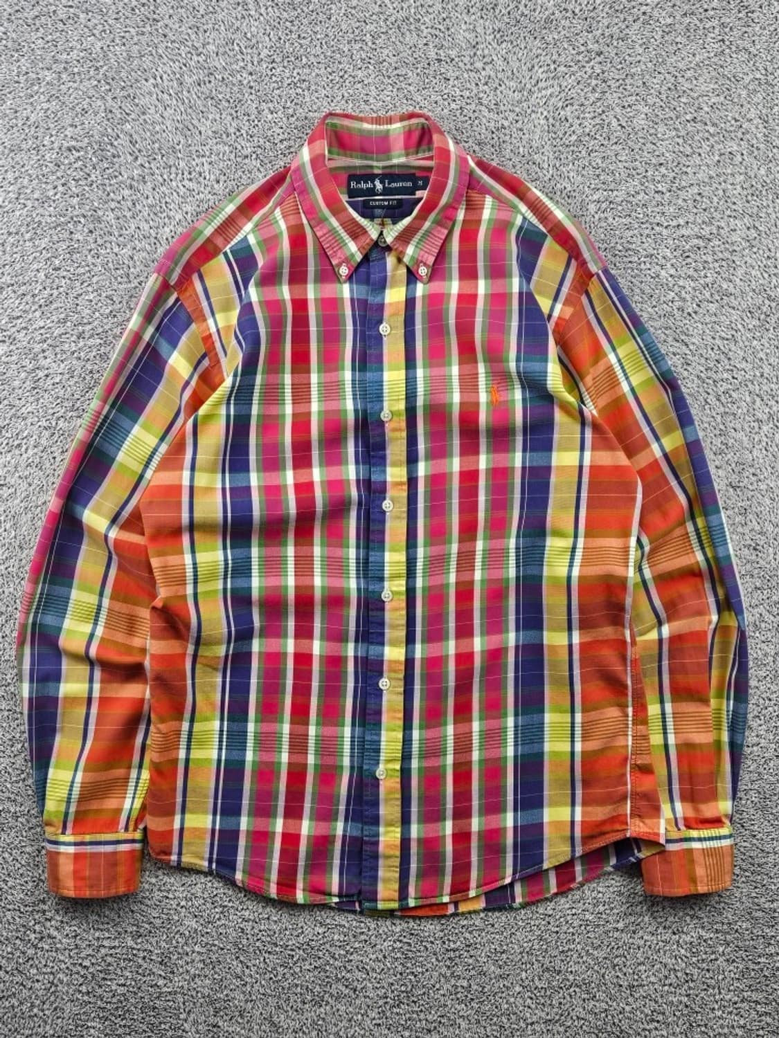 폴로랄프로렌 커스텀핏 마드라스 체크 셔츠 ( M ) / 11610 상품이미지1