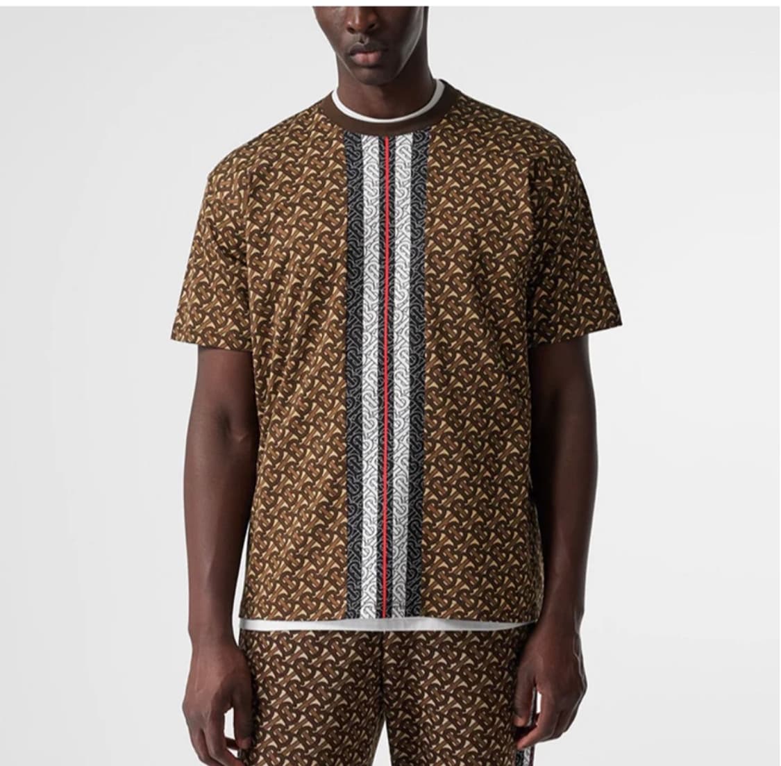 버버리 모노그램 스트라이프 반팔 상품이미지1