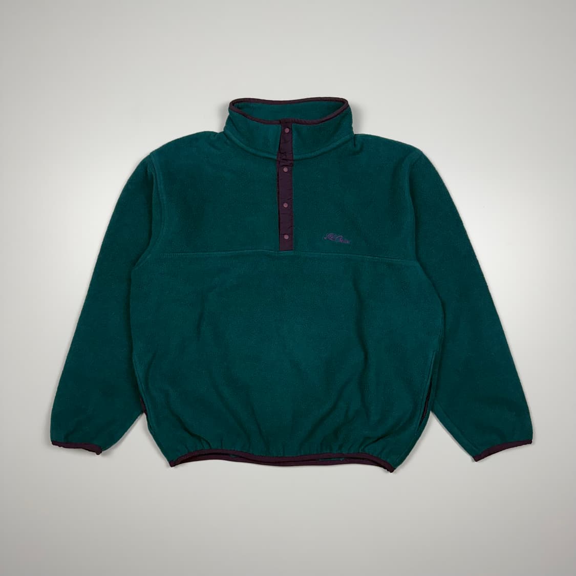 (105) 80s 엘엘빈 플리스 풀오버 딥그린 상품이미지1