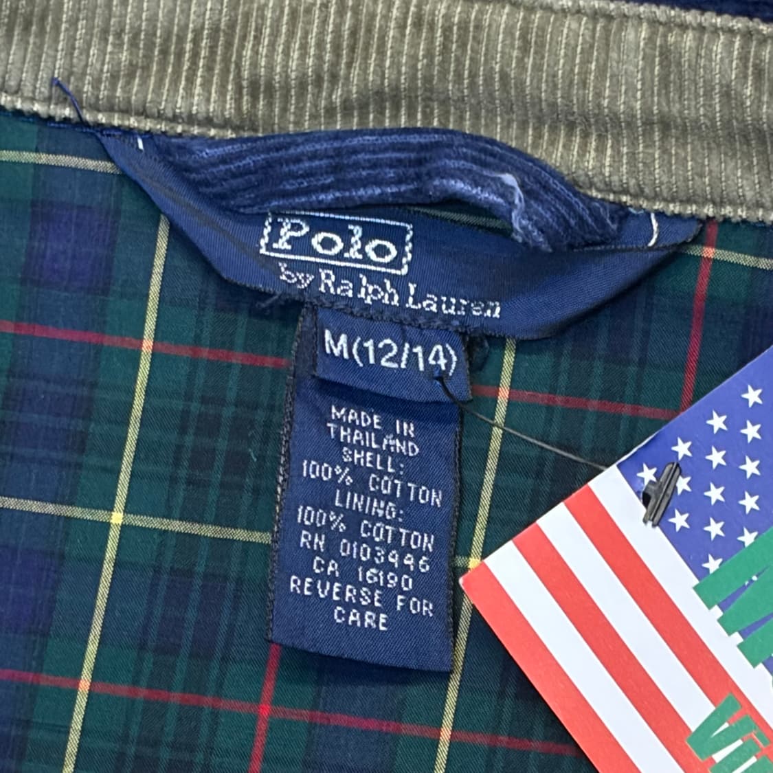 00s 미국빈티지 폴로랄프로렌 코듀로이 헤링본 골덴 스윙자켓 스윙탑 상품이미지7