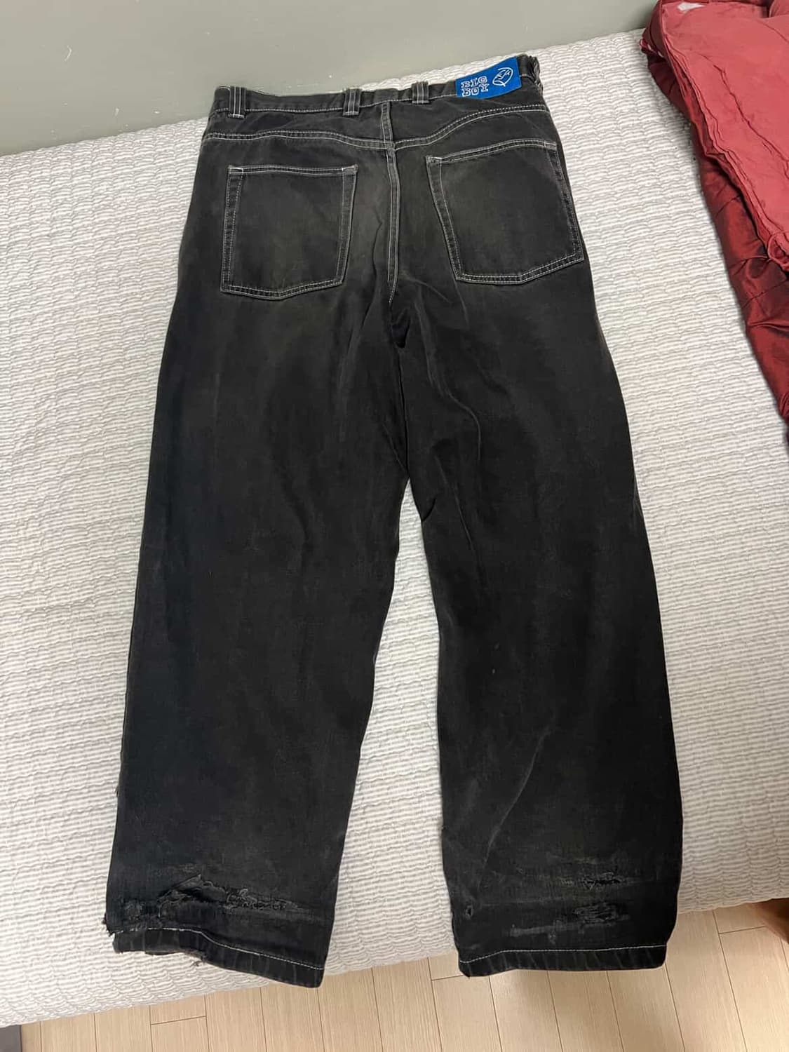 폴라스케이트 OG로고 빅보이 피치블랙 스티치 L [구버전] 상품이미지2