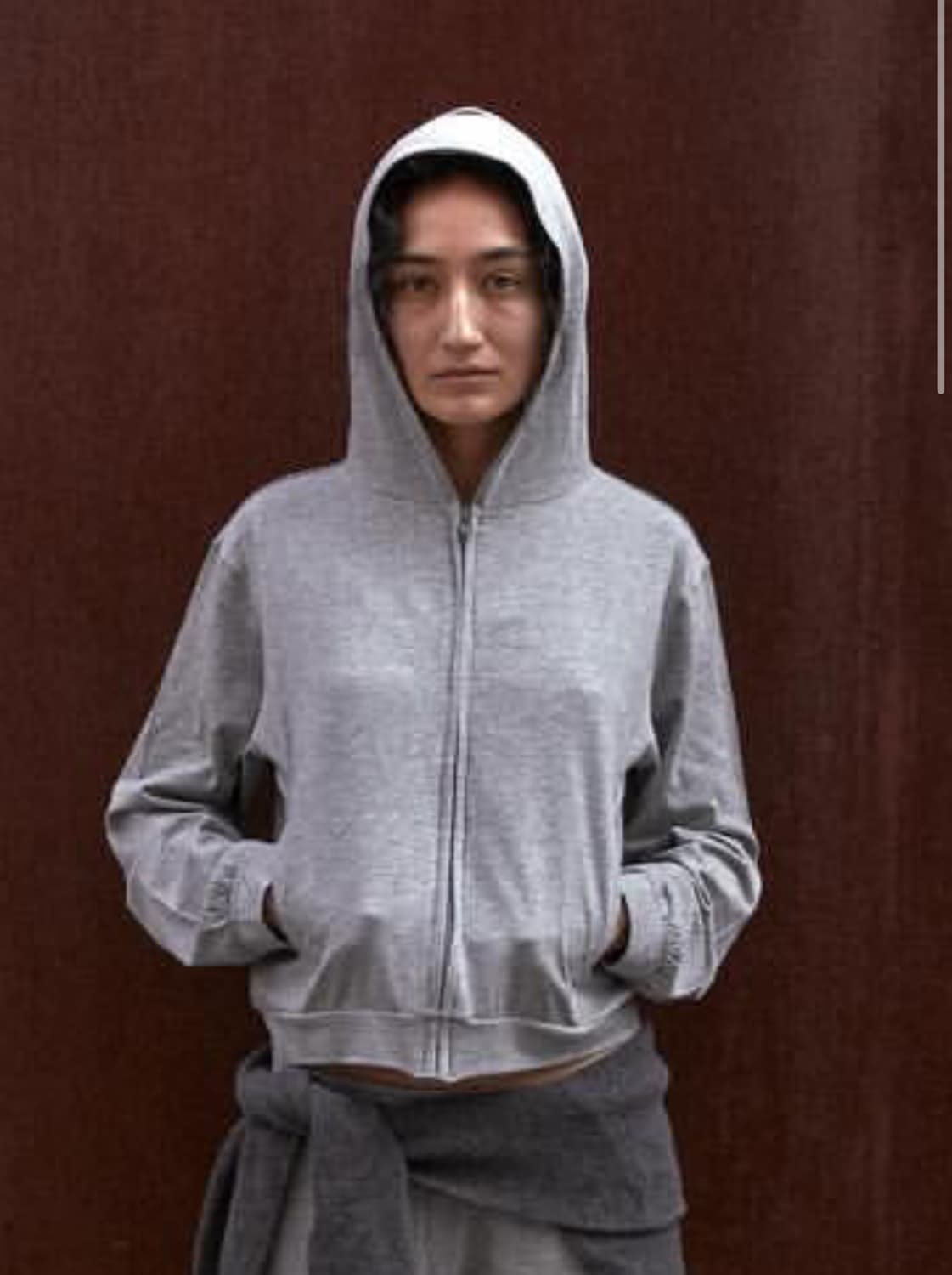 머듈 라운지 후드집업 그레이 4 사이즈 상품이미지1