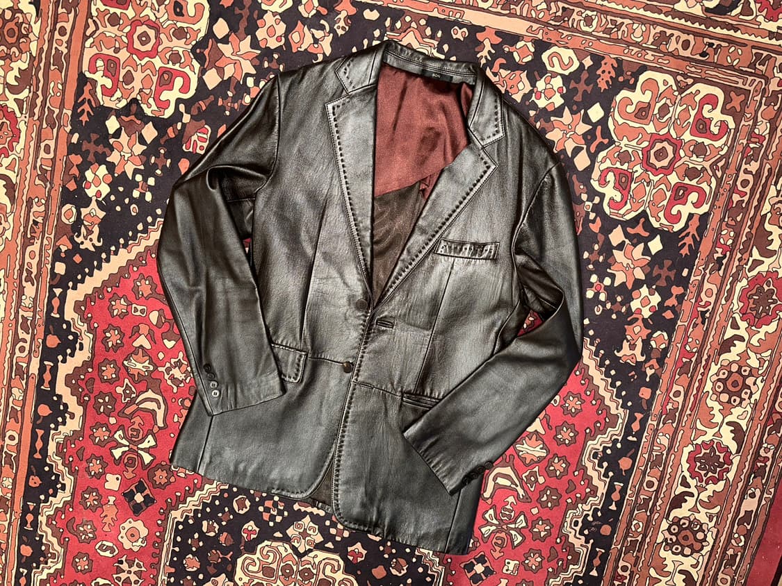 ( M-L ) Bon 가죽마이 가죽블레이져 가죽블레이저 양가죽자켓 상품이미지6