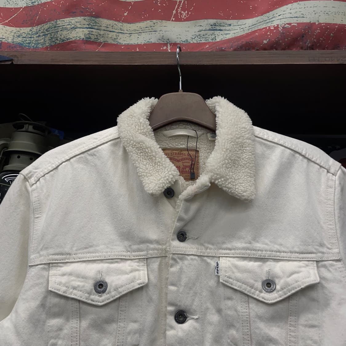 리바이스 타입 3 쉐르파 화이트 데님 트러커 자켓 상품이미지3