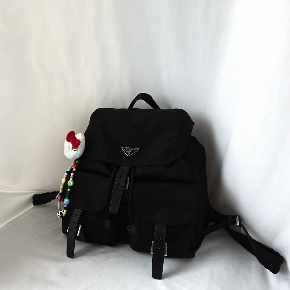 [정품 PRADA] 프라다 투포켓 나일론 빈티지백팩 라지 상품이미지8