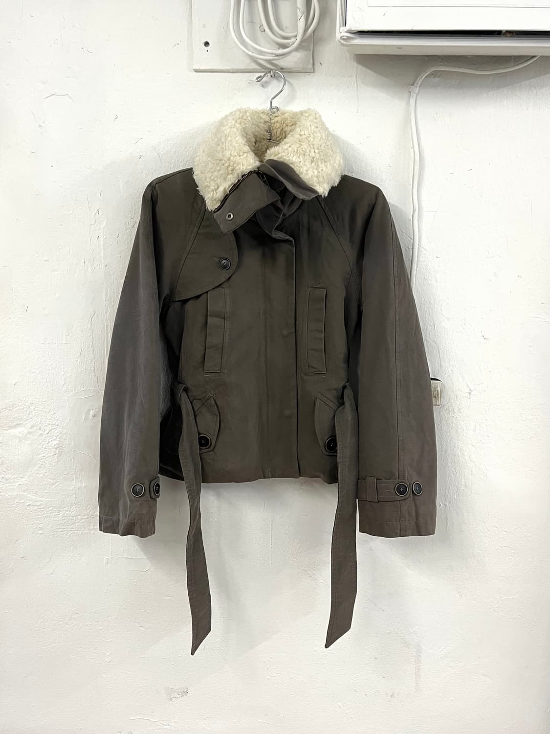 이자벨마랑 2005 런웨이 램 시어링 카라 자켓 상품이미지3