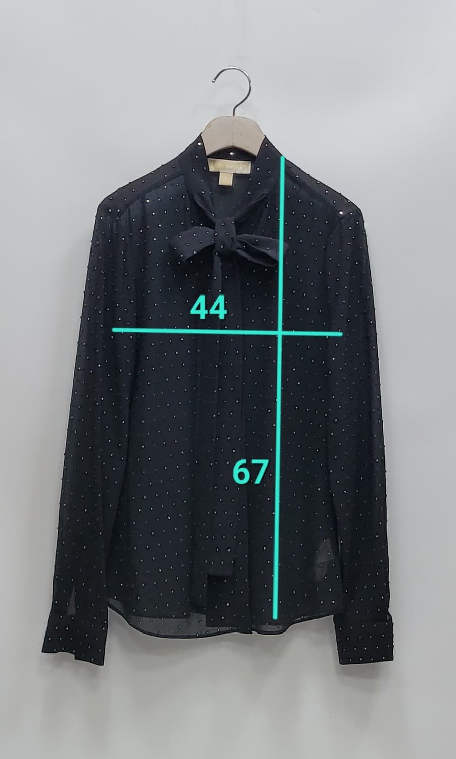 마이클코어스 라인스톤 장식 블라우스 / 여 S 블랙
 상품이미지10