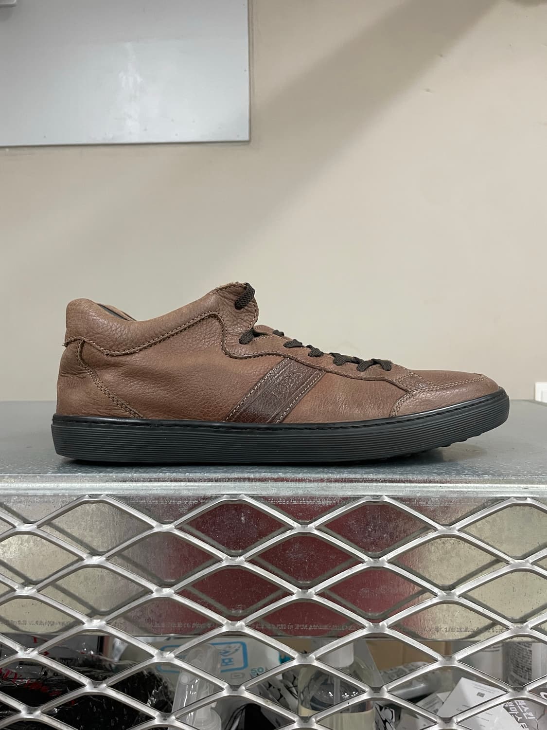 토즈 레더 스니커즈 브라운 9.5 상품이미지4