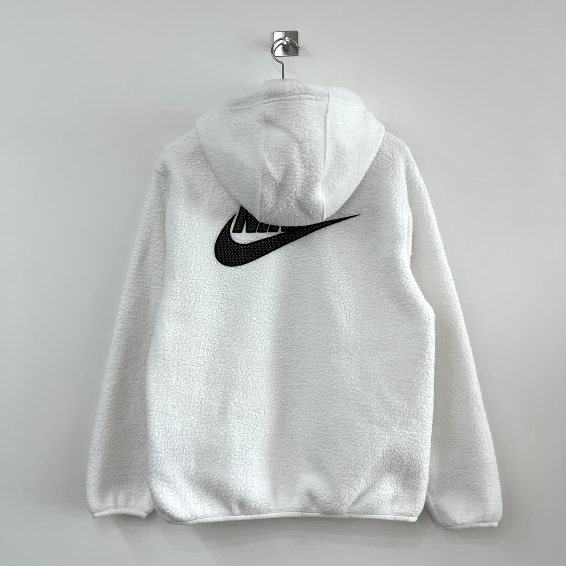나이키 에센셜 셰르파 플리스 화이트 후드티 상품이미지3