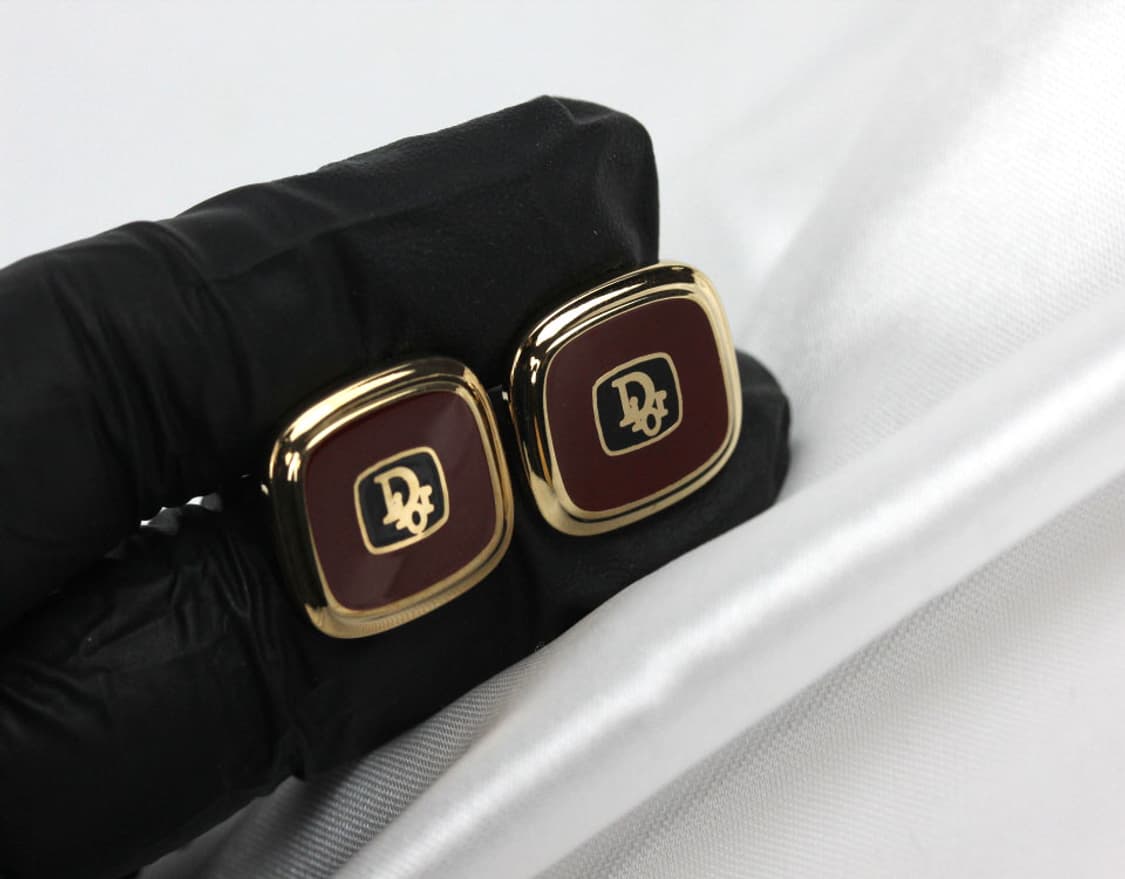 디올 A,B+등급 5cm 남자 명품 넥타이핀 커프스 세트 상품이미지8