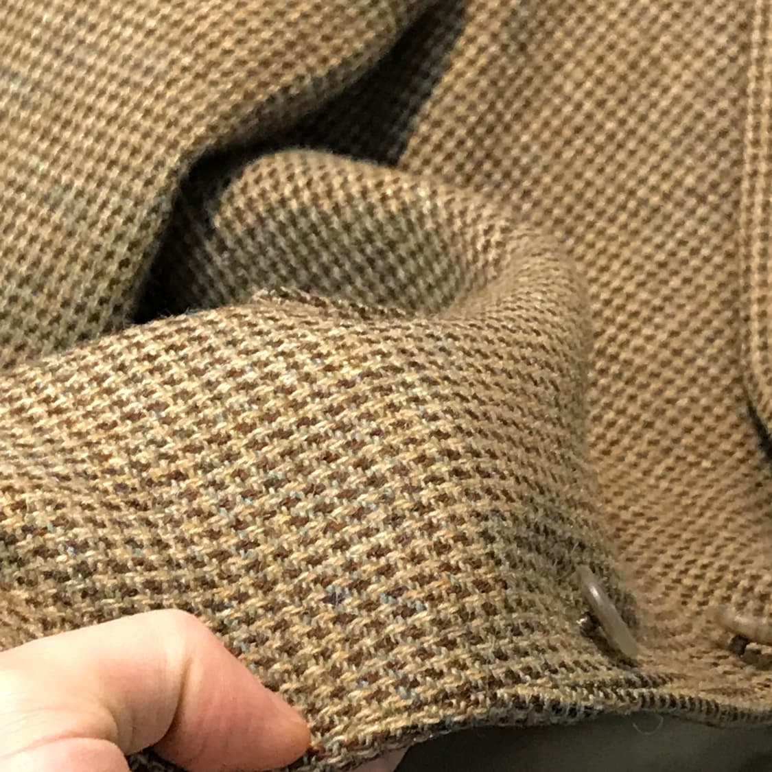 80s USA 폴로랄프로렌 투버튼 발리콘 트위드 울 자켓 남성 105 상품이미지7