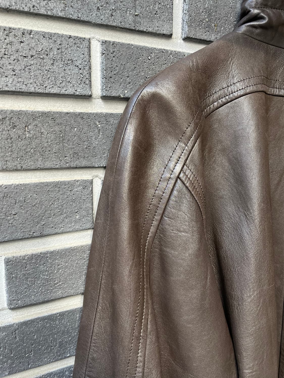 90s CIEL-UN lambskin 양가죽 더블브레스트 자켓 상품이미지8