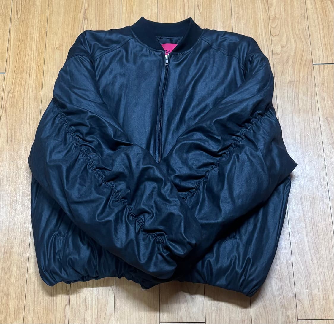 Mellow 멜로우 우알롱 백 슬릿 워시드 MA-1 블랙 L 상품이미지4