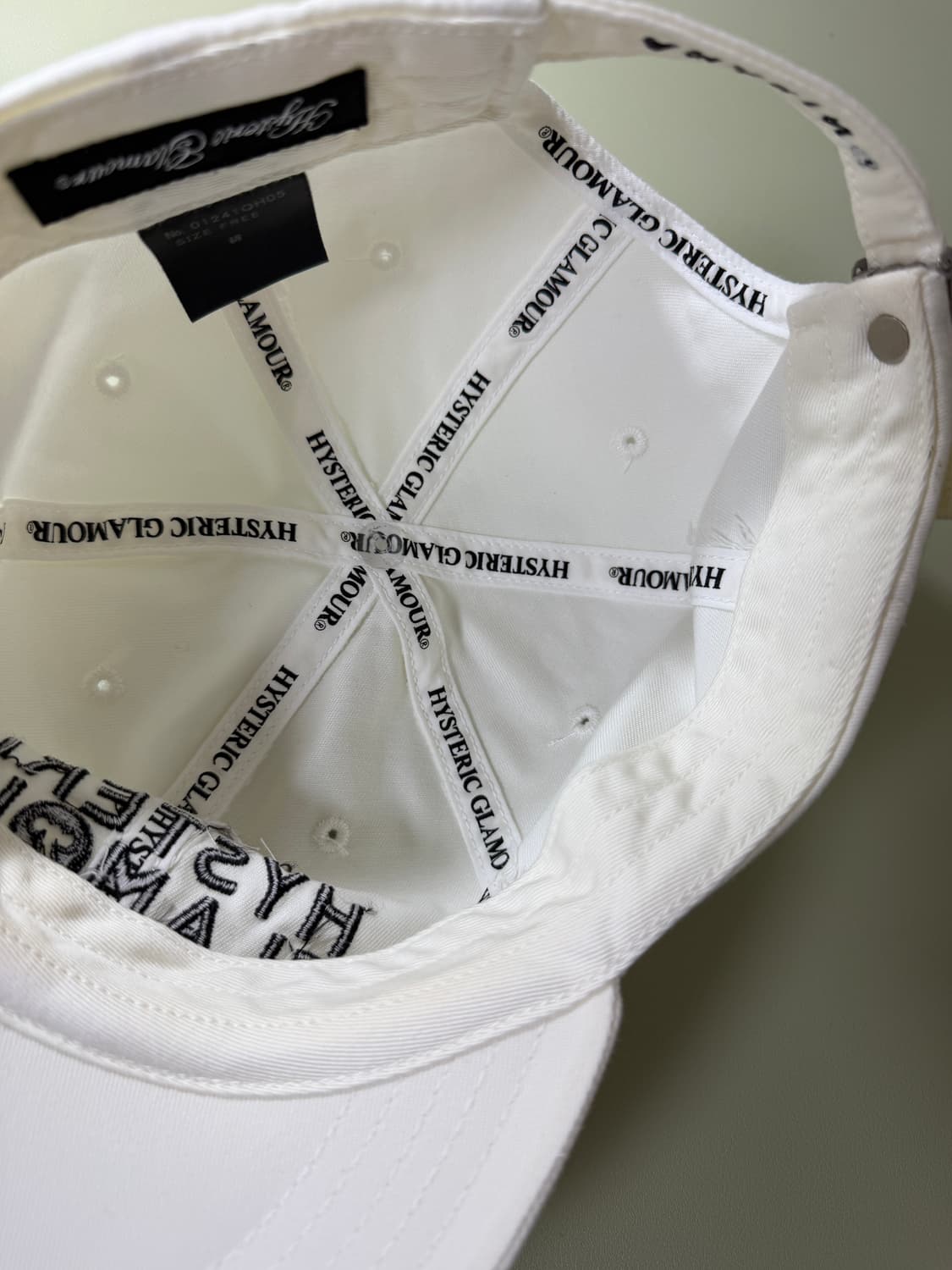 hysteric glamour 히스테릭글래머 캡 모자 화이트 상품이미지4