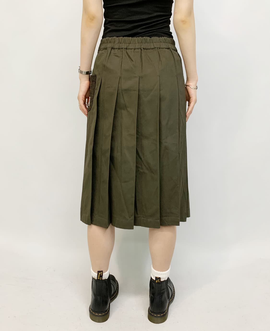 헤리스 트위드 플리츠 스커트 상품이미지5