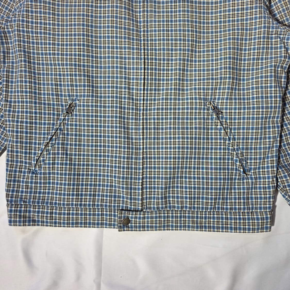 [M]폴로 랄프로렌 블루 체크 헤링턴 자켓 상품이미지4