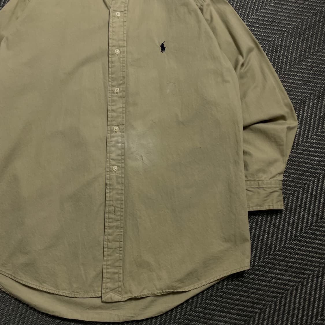폴로 랄프로렌 포니 로고 옥스포드 셔츠 베이지y 4538 상품이미지3