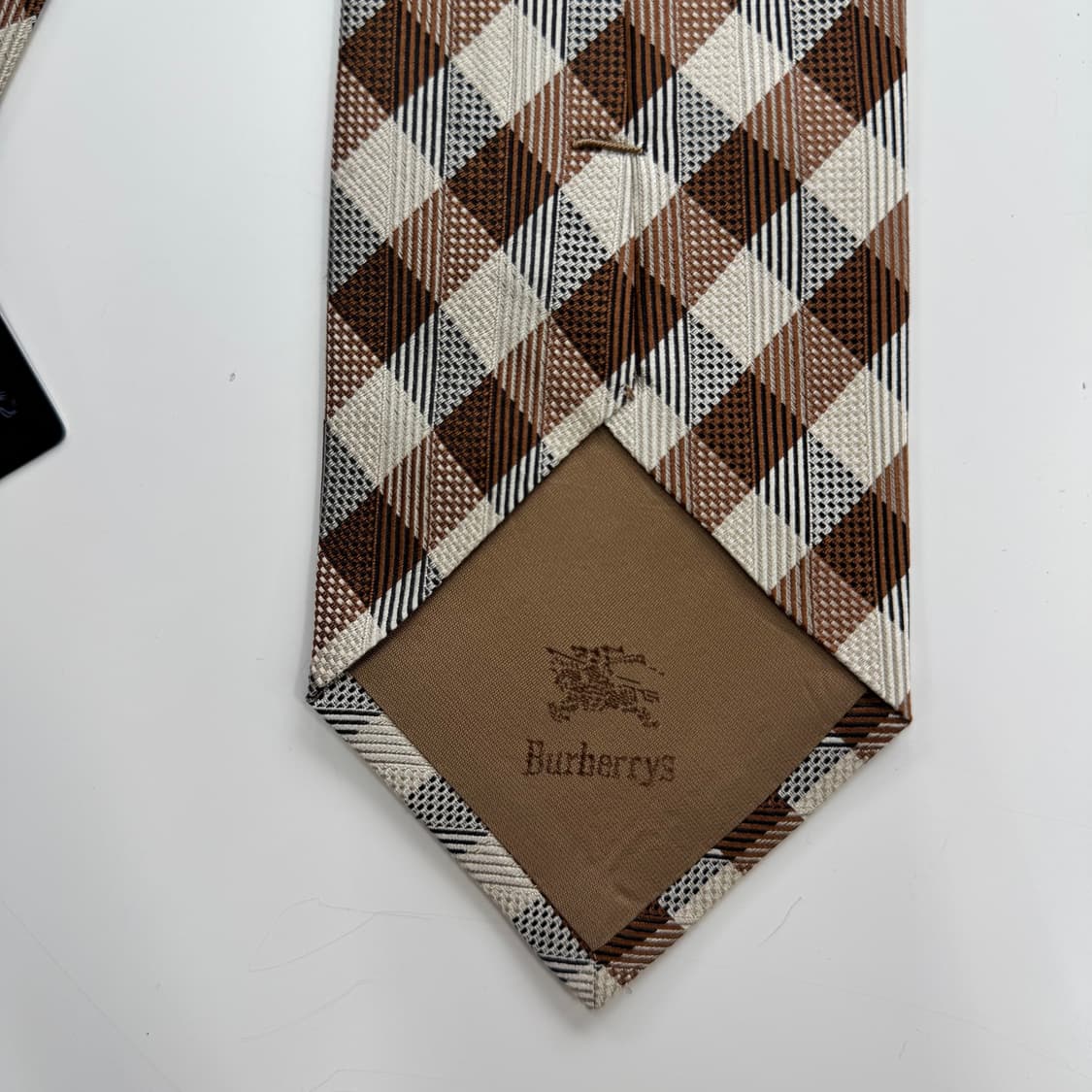 미사용품 택달린 버버리 심플로고 명품 정품 넥타이 (Burberry) 상품이미지7