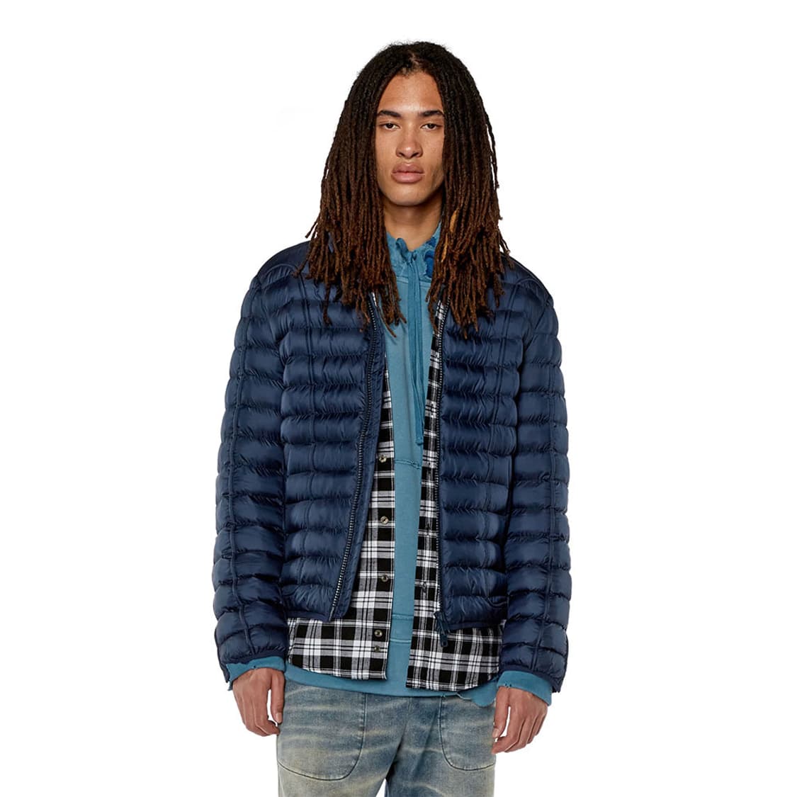 [46, 52, 54] 디젤 호킬 패딩 블루 상품이미지2