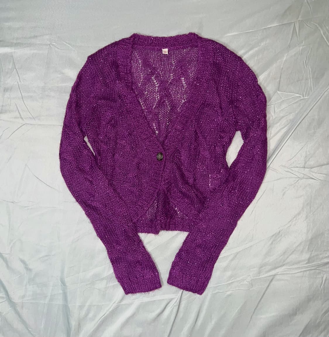 ✨vintage purple glitter cardigan✨ 상품이미지1