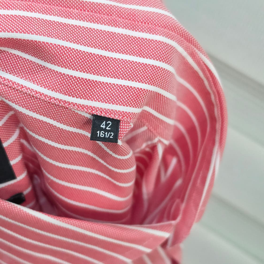 휴고보스 슬림핏 스트라이프 드레스 셔츠- 42 상품이미지10