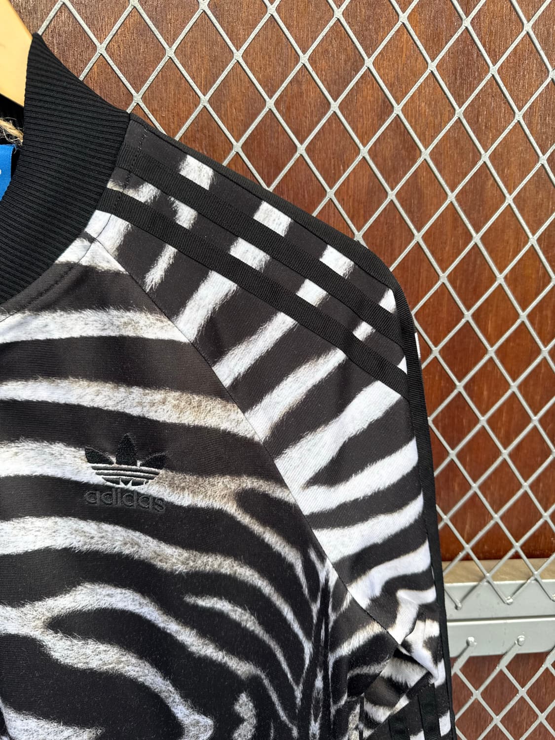 아디다스 슈퍼컬 지브라 페턴 올드스쿨 y2k 져지 트랙탑 자켓 S 상품이미지4