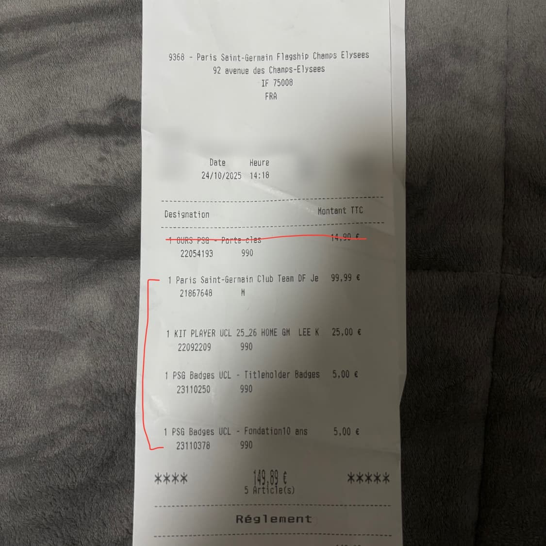 *파리구매 PSG 25-26 이강인 유니폼 M 풀마킹 (새상품) 상품이미지6