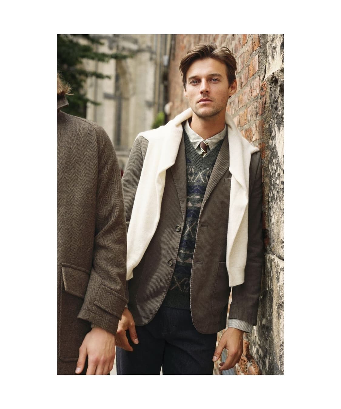 헨리코튼 노르딕 니트 베스트 카키 95사이즈 상품이미지5